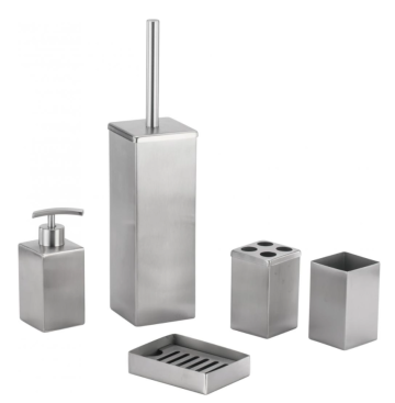 Minimalist Design Stainless Steel Bathroom Accessories Set