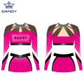 Benotzerdefinéiert Mesh Cheer Crop Top Outfits