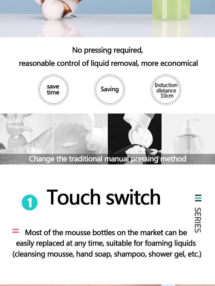 Touchless Hands Free sanitizing Liquid Electric Foam Smart Spray Alcohol Foam Gel Automatic Sensor Soap Dispenser