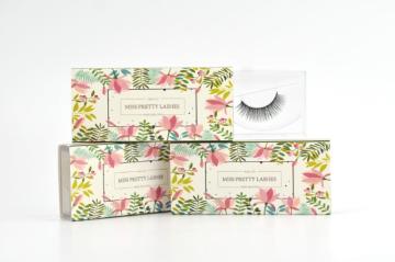 Cotton Band mink furs 3D Mink Eyelashes Round Boxes