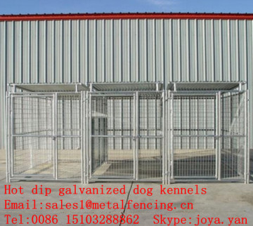 China supplier portable metal panel dog kennels outdoor used dog kennels hot dip galvanized dog kennels