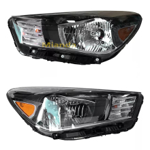 Kia Rio Sedan 2018-2020 Pari Halogen Headlight Lamp Assembly - Left and Right