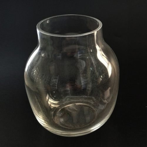 Clear Glass Vase Handmade Vase Set Of 3