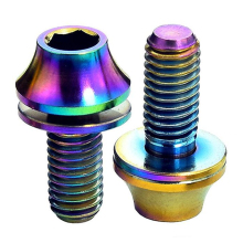Titanium Stem Bolts for Bicycles: M5x18mm Conical Cycling Handlebar Screws