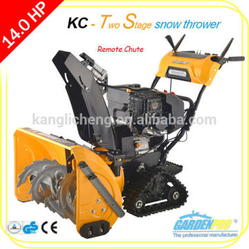 420cc electric start professional snow blower, snow thrower, snow remove machine with rubber track