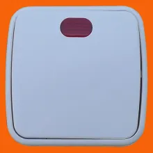 10A 1-Key Surface Mount Switch IP20 Light Indication