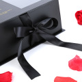 Window Black Ribbon Box Flower Jewelry Gift Box