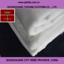 2016 hotsale white bleach flannel cotton fabric for hotel slippers