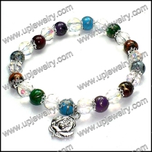 Lampworking Glass Rosary Bracelet (URB5-038A)