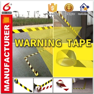 Hot Melt/Rubber Warning Adhesive Tape In Warning Tape