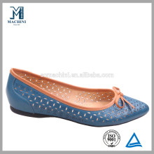 Breathable soft cow leather deisgner flat shoes