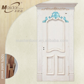 Classic design house white wooden main entrance door