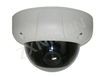 Color Ccd Cctv Vandalproof Dome Camera With Electronic Zoom Lens