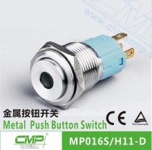 16mm metal led light illuminated pushbutton switches on off switch