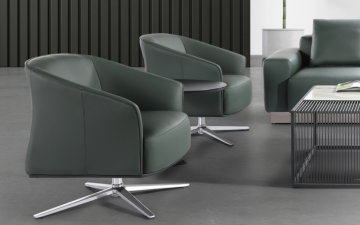 High Quality Genuine Leather Adjustable Office Sofa