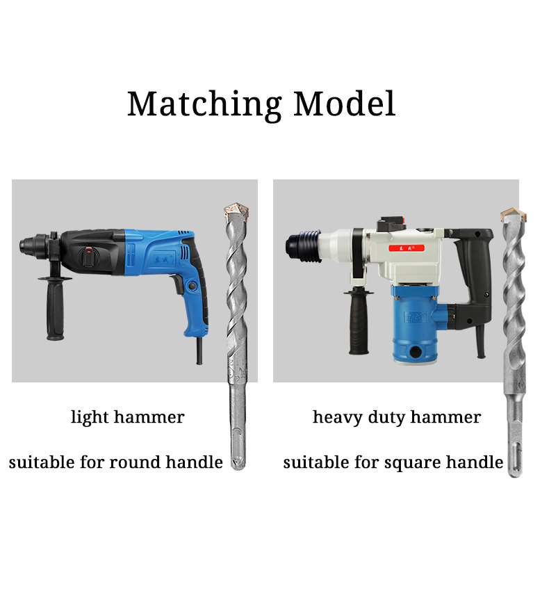 Carbide Tip SDS Plus Masonry Drill Bits Hammer Drills for Concrete and ceramic tile
