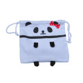 Sac panda en coton avec corde en coton