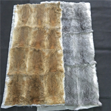 baby rabbit fur skin throw blanket coyote Rabbit Fur plate