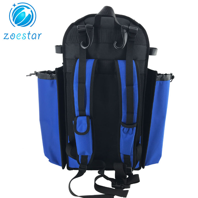 Detachable side pockets baseball bag cricket backpack multi-use helmet backpacks with shoes pocket