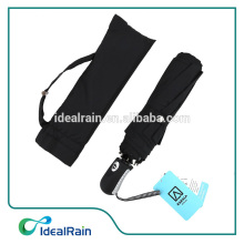 Light Reflecting Material Black Ultralight Auto Open Close Travel Umbrella