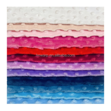 Oeko-Tex Polyester Minky Dot Cuddle Fabric for Baby Blanket