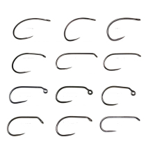 High Carbon Steel Barbless Fly Tying Hooks for Jig Nymphs and Various Trout Fishing Lures