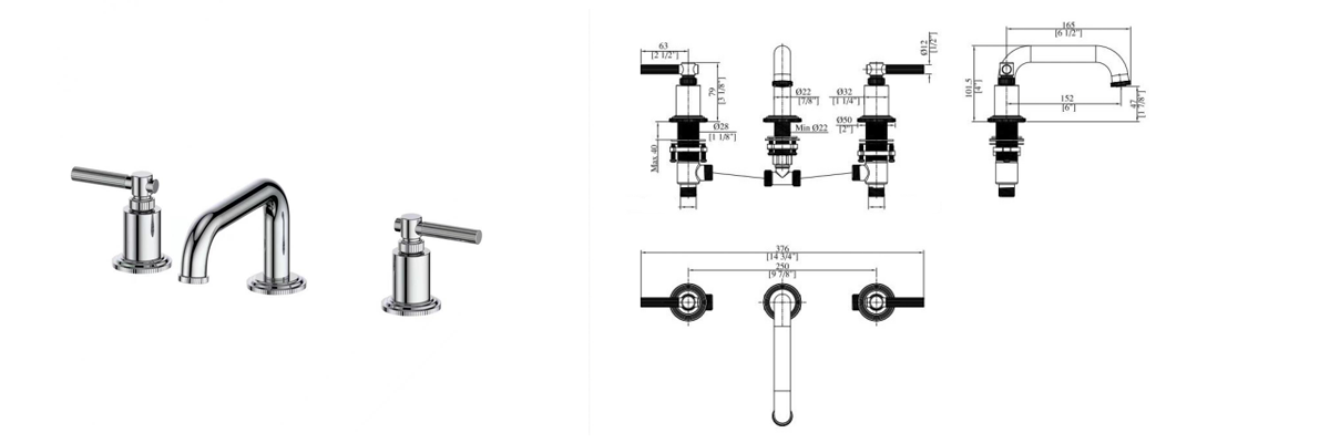 chrome basin mixer