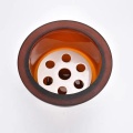 Disiccaratore di vetro ambra con piastra di porcellana 300mm