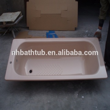 steel enamel bath with tap holes