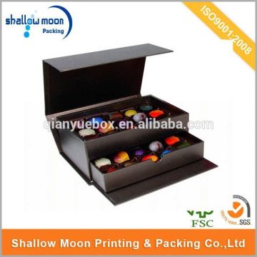 Wholesale customize 2 layer luxury chocolate box