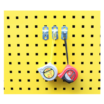 Metal Tool Hooks for Square Hole Peg Boards in Retail Stores