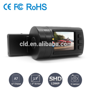 Portable Loop recording Ambarella Windshield HD 1296P Camera Recording