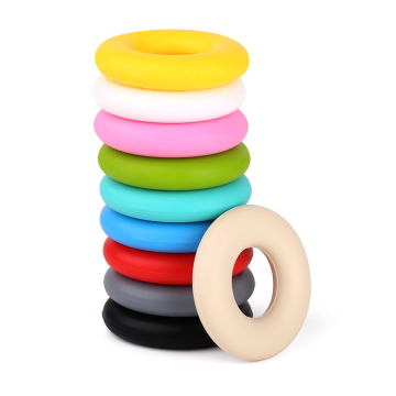 Loose Teething Ring Silicone Beads