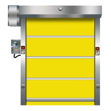 Industrial stainless steel roller shutter high speed door