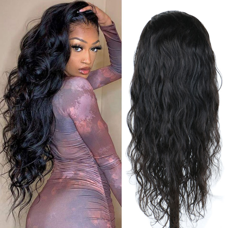 Good Quality  Brazilian Kinky Straight Human  HD Transparent 5x5 Lace Closure Glueless Virgin Hair Wigs for Black Women