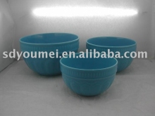 3pcs-set stoneware bowl