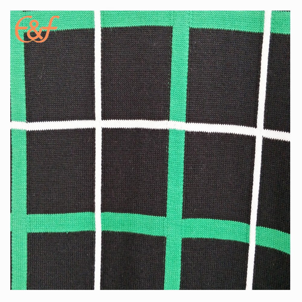 Checked pattern sweater