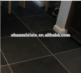 black flooring slate