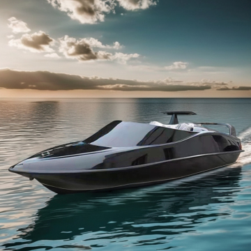 HISON Mini Yacht RC Jet Boat J2: High-Speed Fiberglass Speed Boat