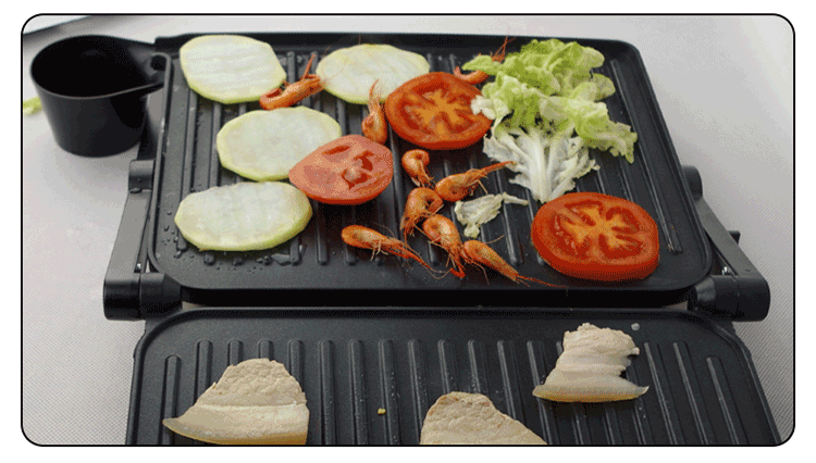 Electric barbecue box with high-quality non-stick coating board and easy cleaning multifunctional picnic grill
