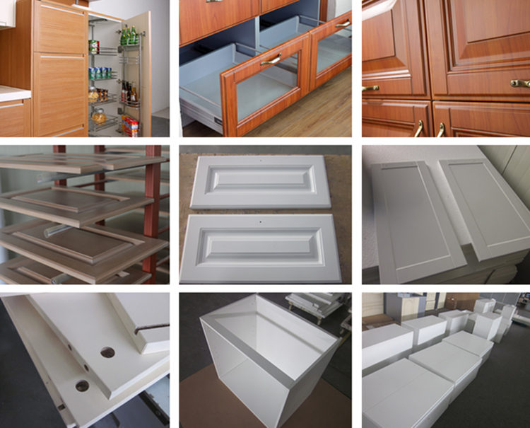 Modern Kitchen Door Kitchen Cabinet Pantry Units with Pull Out Pantry