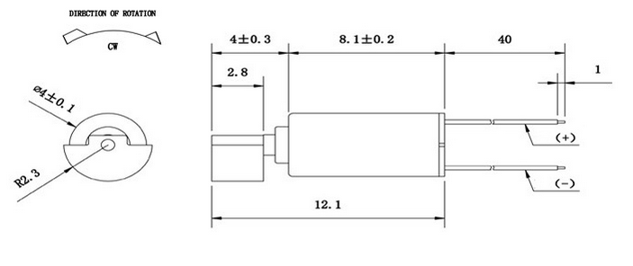 vibration micro coreless motor