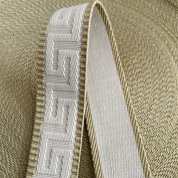 Custom Maze Pattern Jacquard Webbing Straps for Bags and Belts