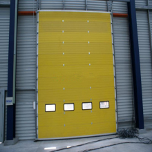 Aluminum alloy overhead sectional door