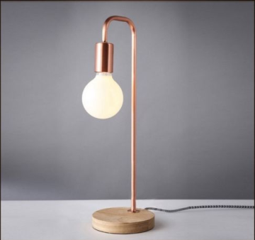 Solid Wood Base Design Desk Table Lamp