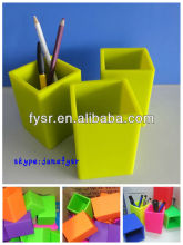 rubber pen container in promotion gifts square pen holder