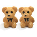 Lovely 3D Bear Resin Charms κρεμαστά ευρήματα Diy για κατασκευή κοσμημάτων Μικρή αρκούδα μπρελόκ κολιέ χειροποίητα αξεσουάρ