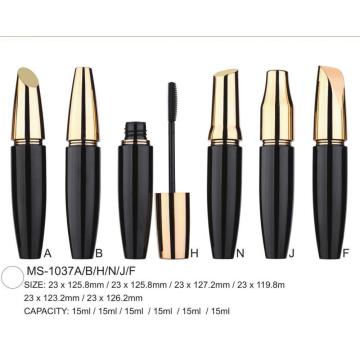 Một loạt các bao bì mascara tròn nhựa