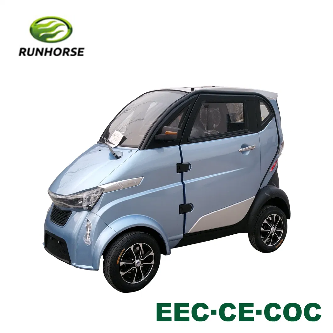 Runhorse Classic 2seater Four Wheeler Full Closed Electric Mini Car on Hot Selling in Germany