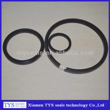 Hydraulic cylinder piston compact seal